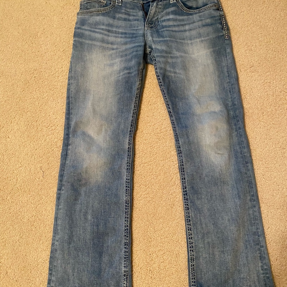 Jeans wore a couple of times. So 34x32